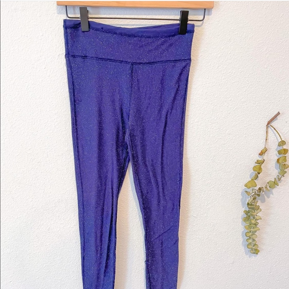 Chill, Play, Move, Aerie Sparkly Blue Leggings - Picture 3 of 3